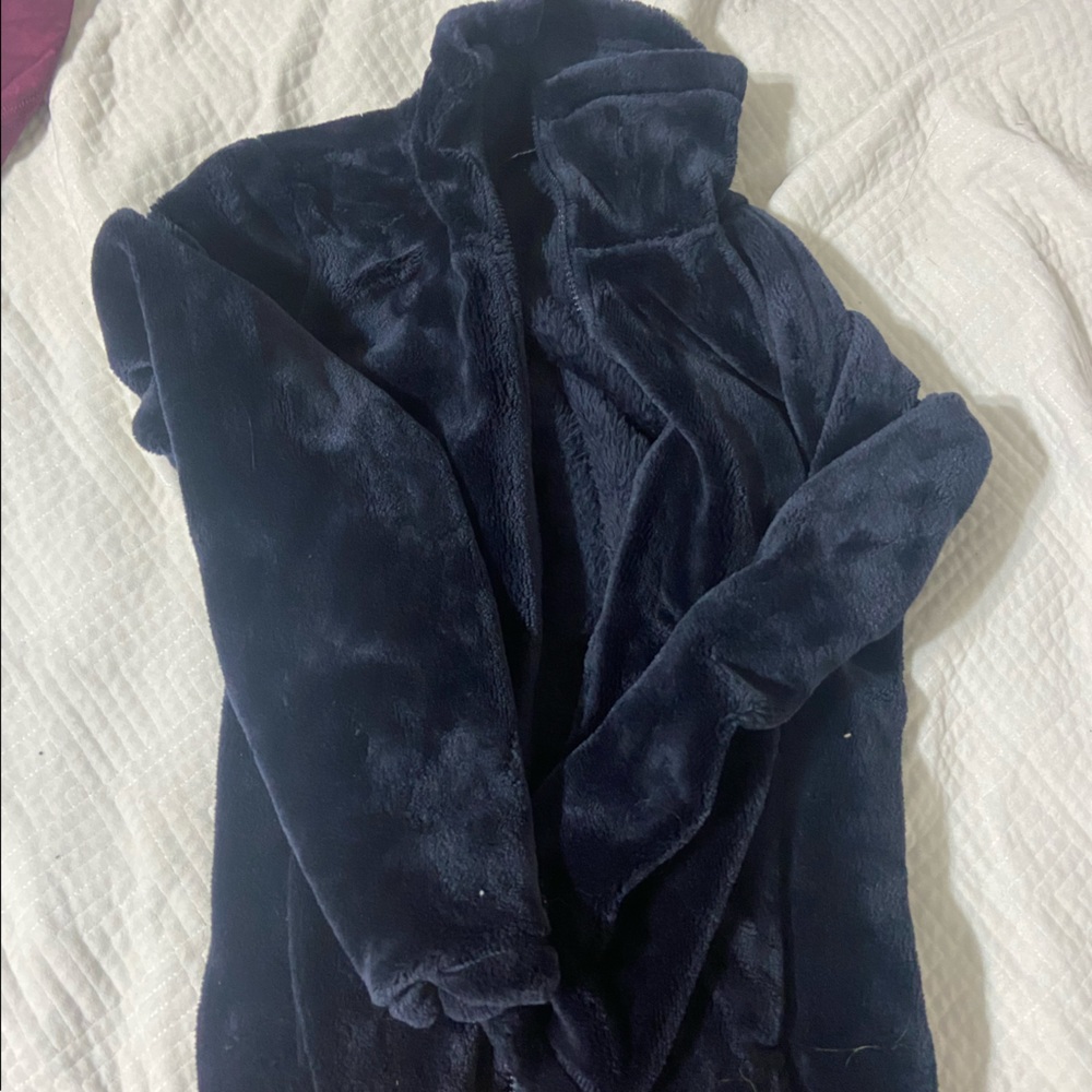 Navy Blue 32 Degrees Heat Fuzzy Jacket, size s